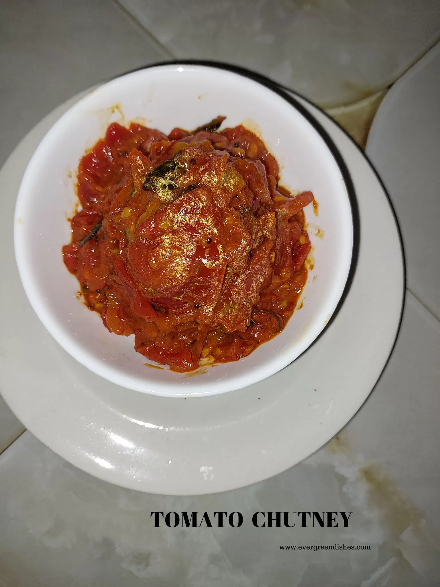 No Grind Tomato Chutney
