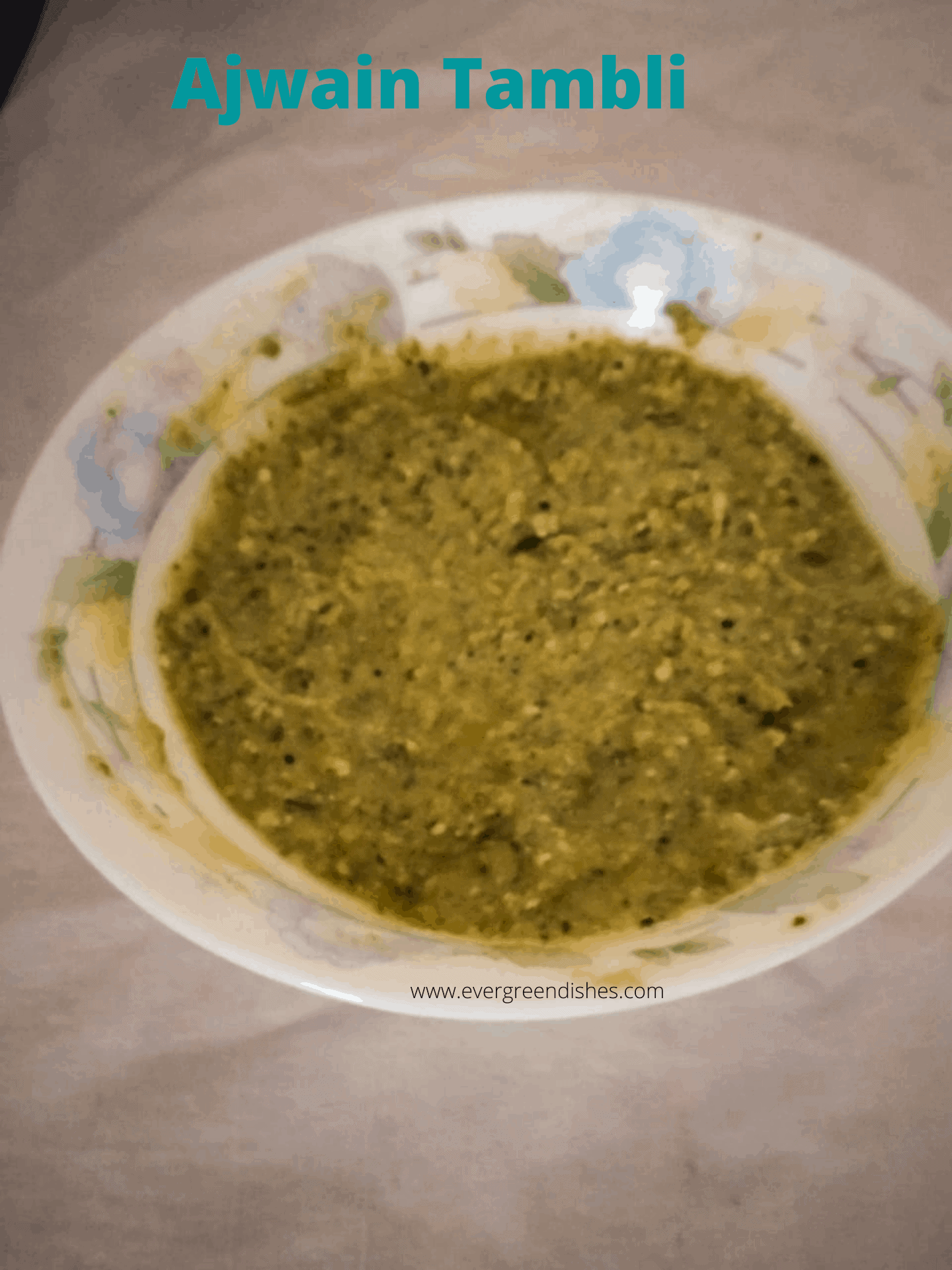 Ajwain tambli recipe
