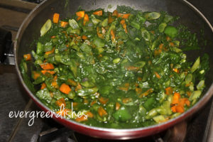 Put the veggies
