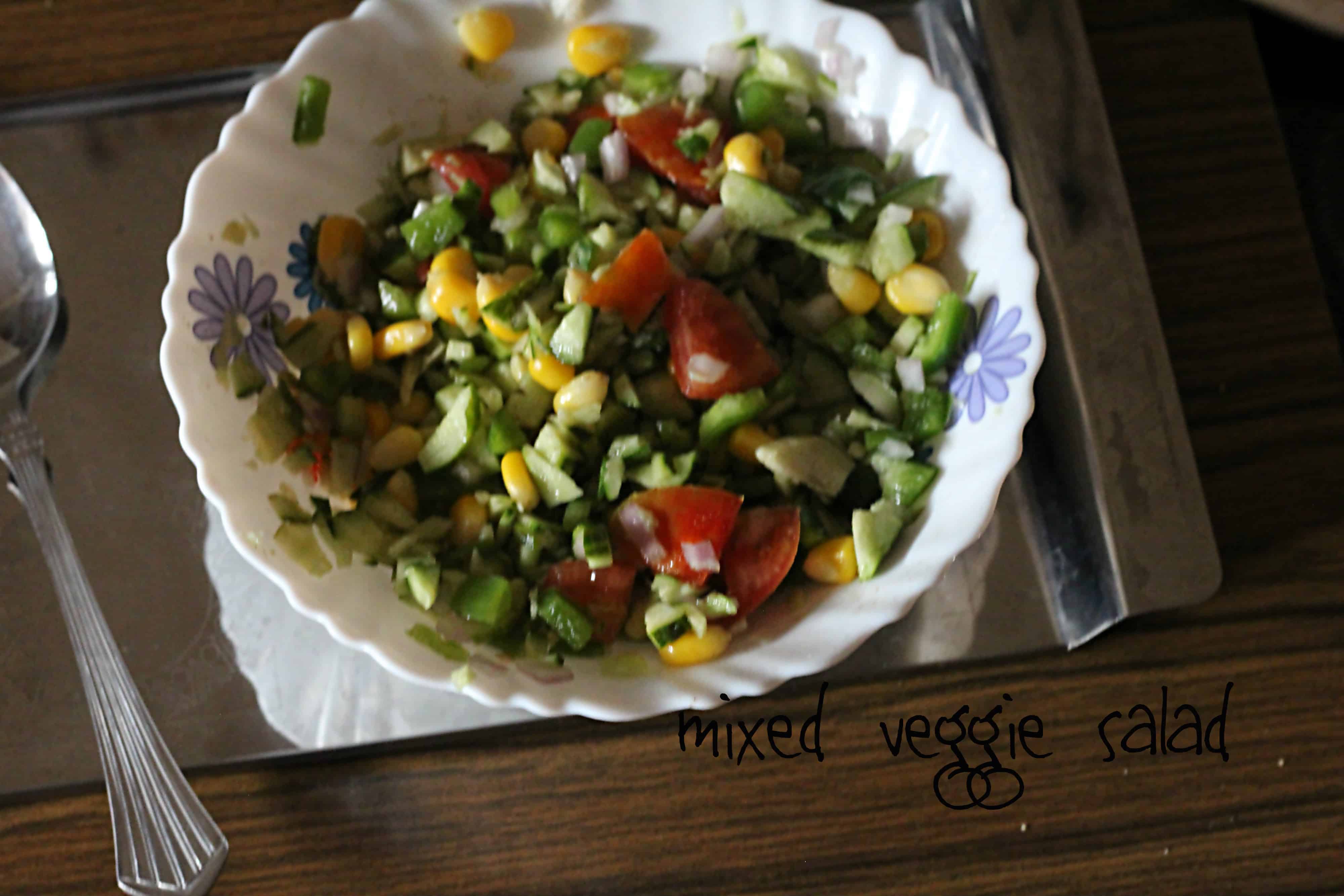 Mixed Vegetable Salad | healthy eating