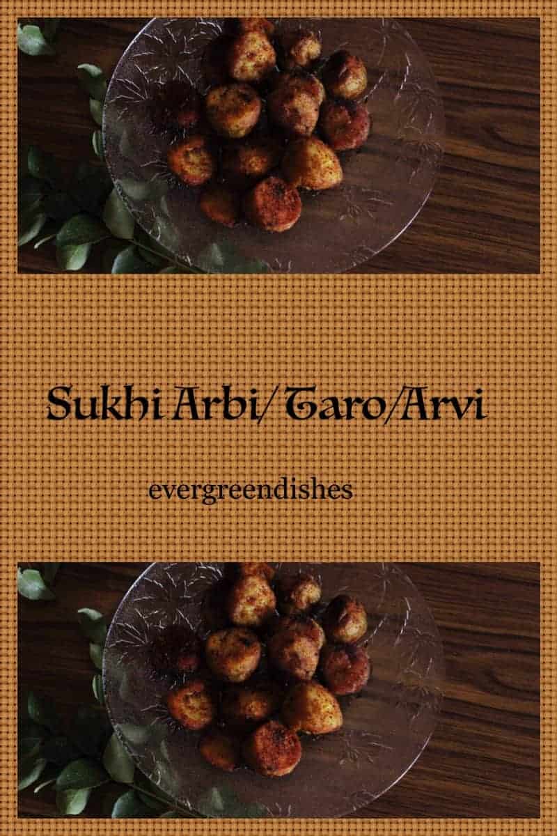 Sukhi Arbi/ colocosia/ how to make dry arbi stir fry