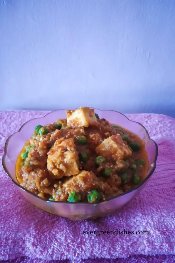 Matar Paneer | North Indian cuisine