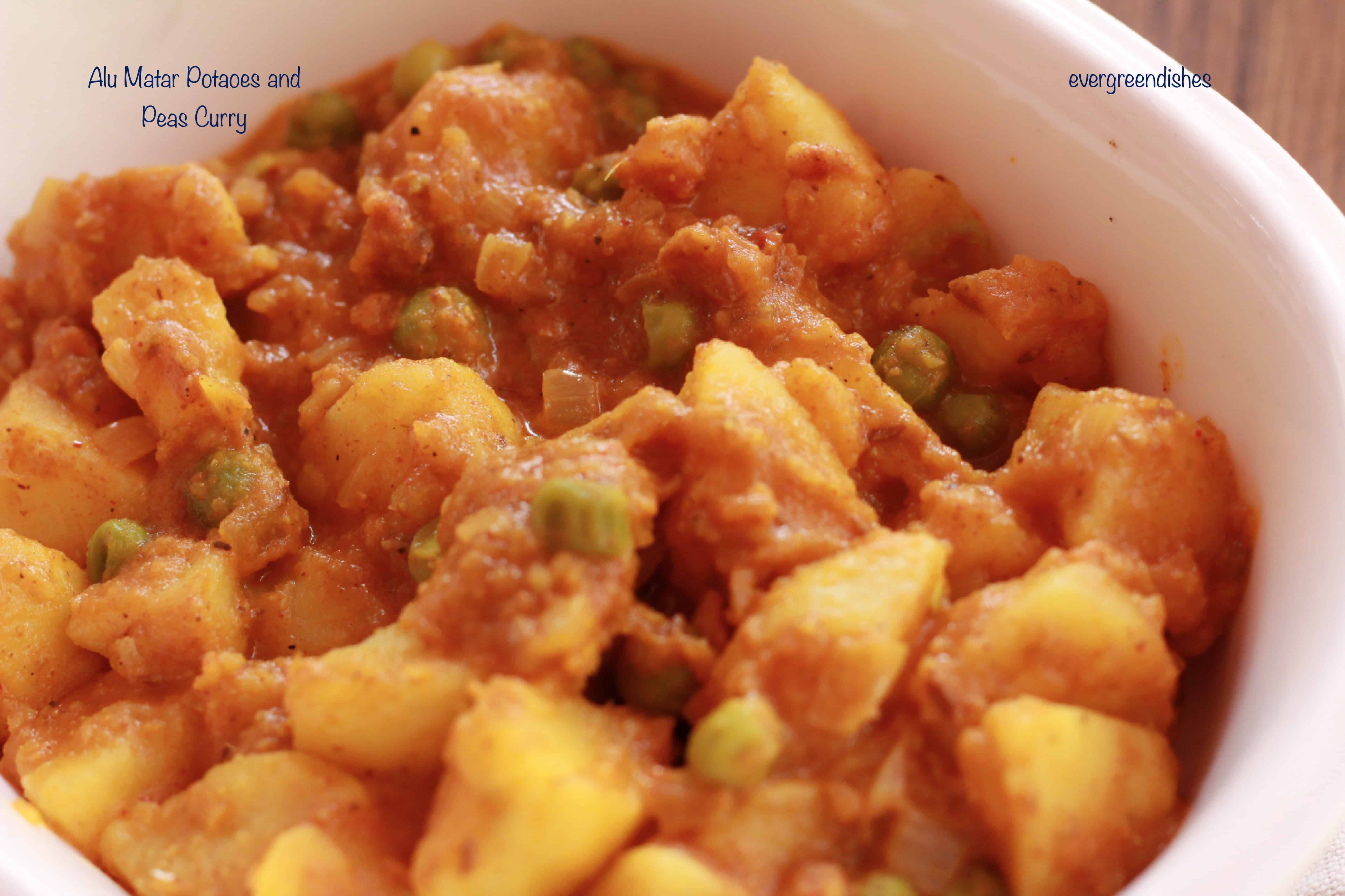 Aloo Matar / Potato Pea Curry