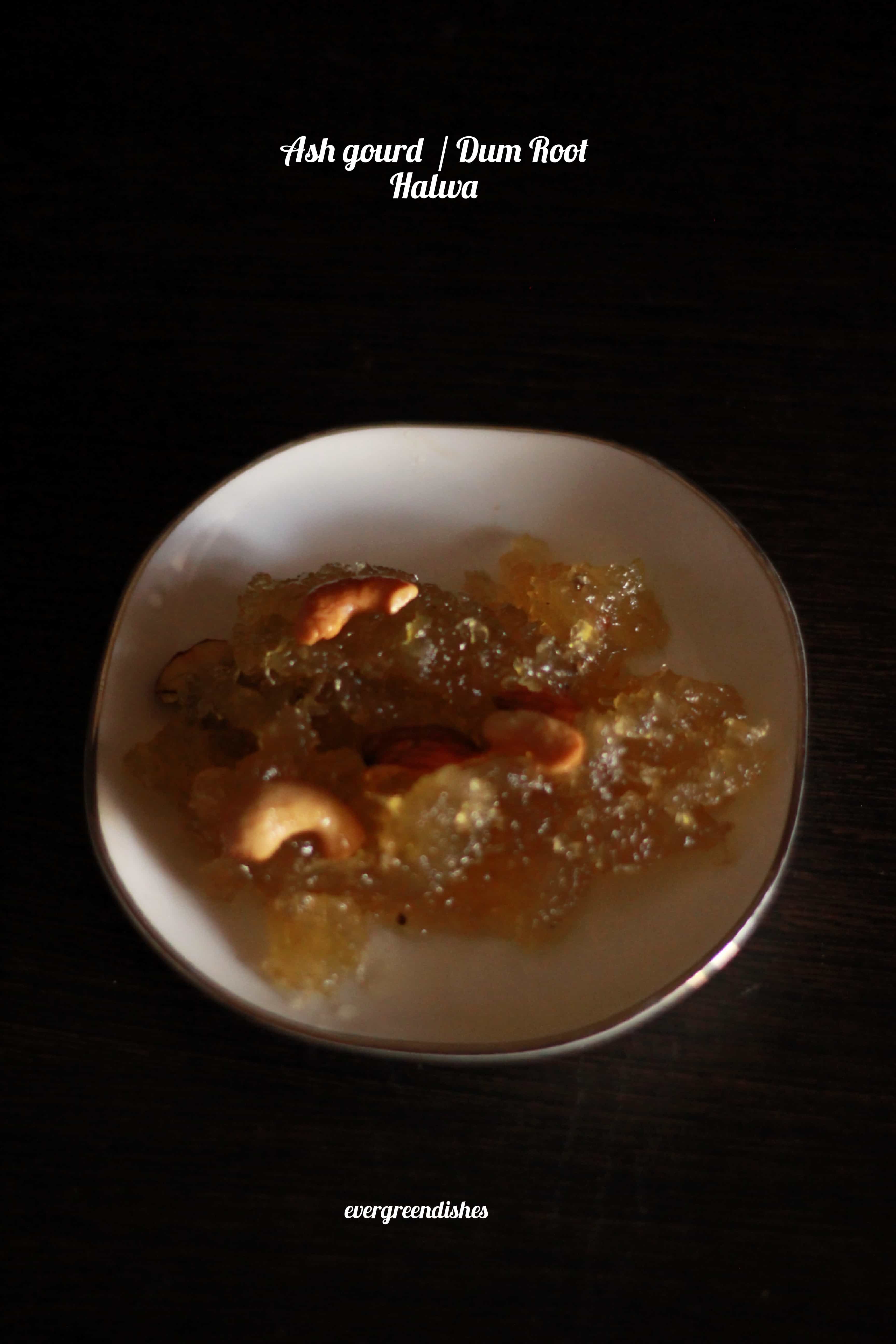 Ash gourd Halwa | Kashi Halwa | Dum root Halwa |
