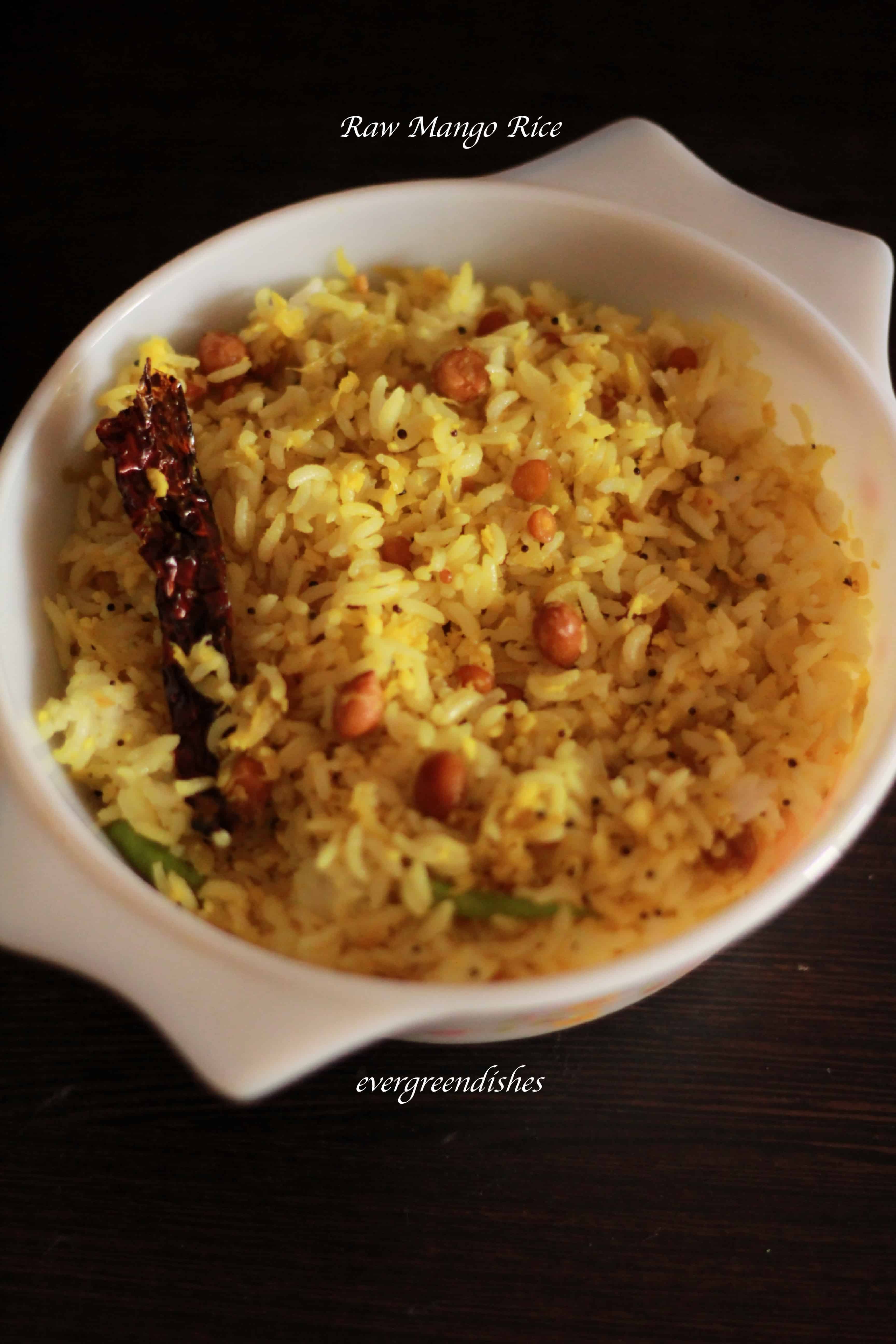 Raw Mango Rice / Mavina kayi chitranna
