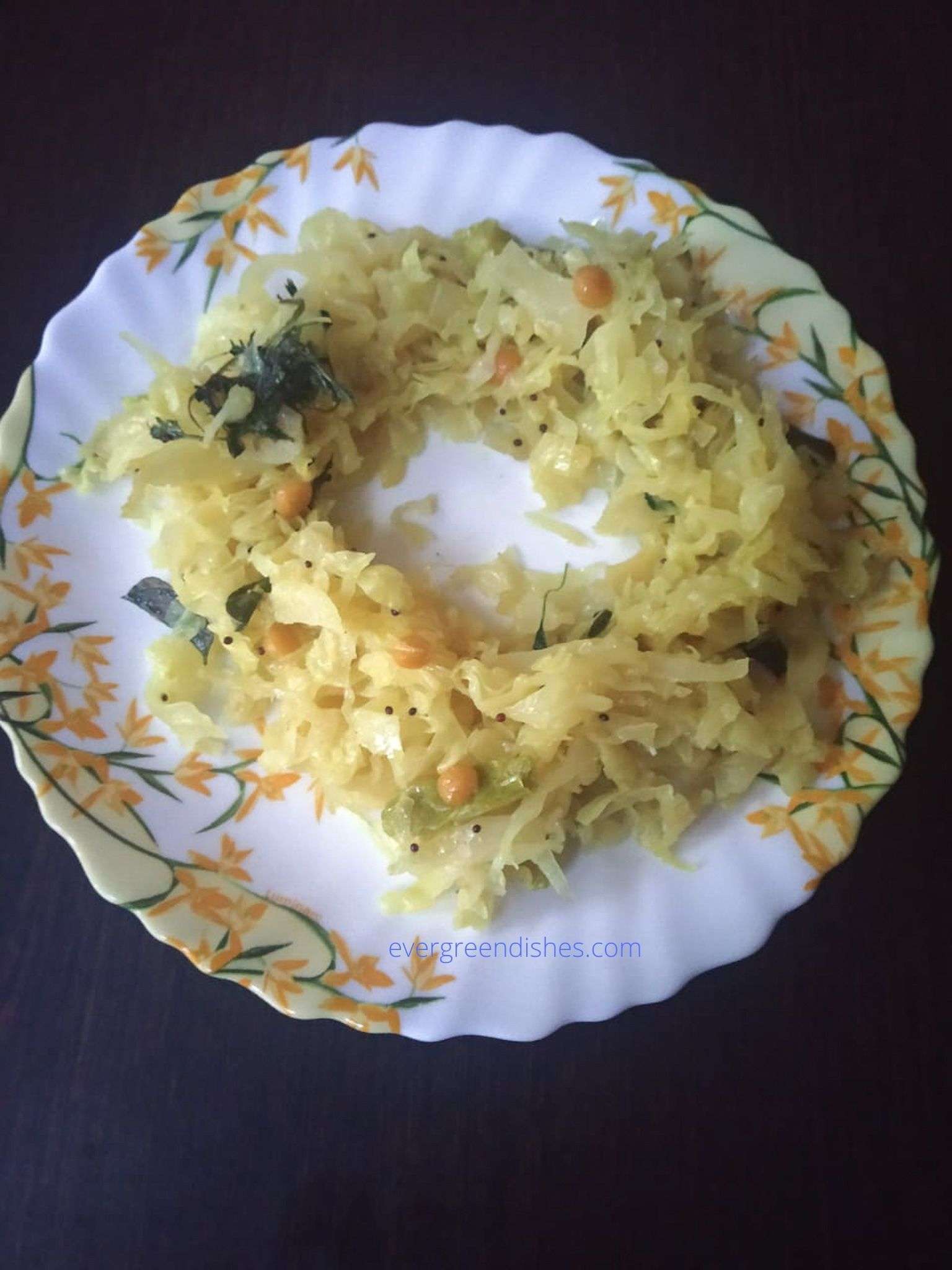 Cabbage stir fry recipe | cabbage palya