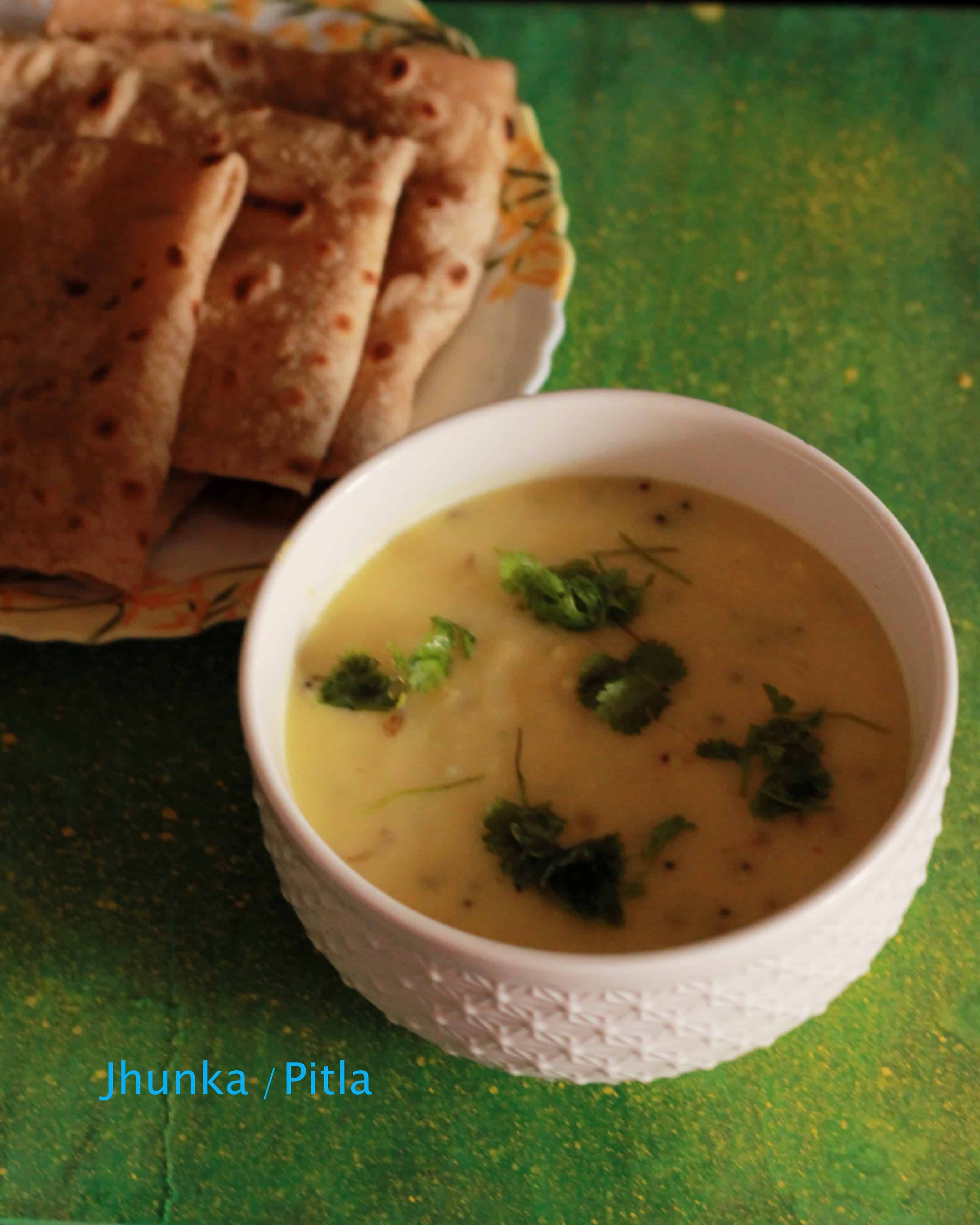 Jhunka / Pitla guest post for jcookingodyssey