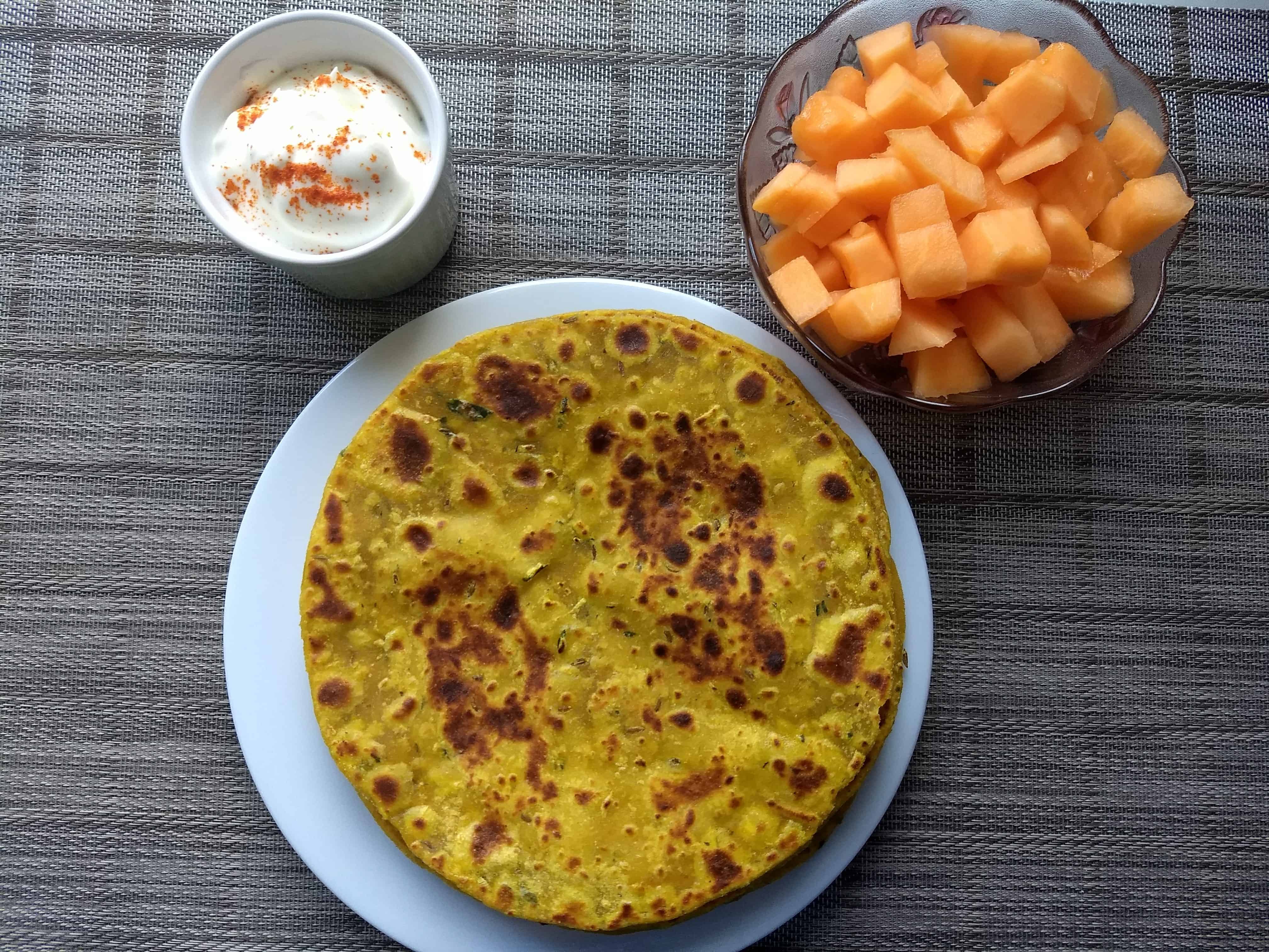 Zucchini Paratha / Thepla | Guest Post Series