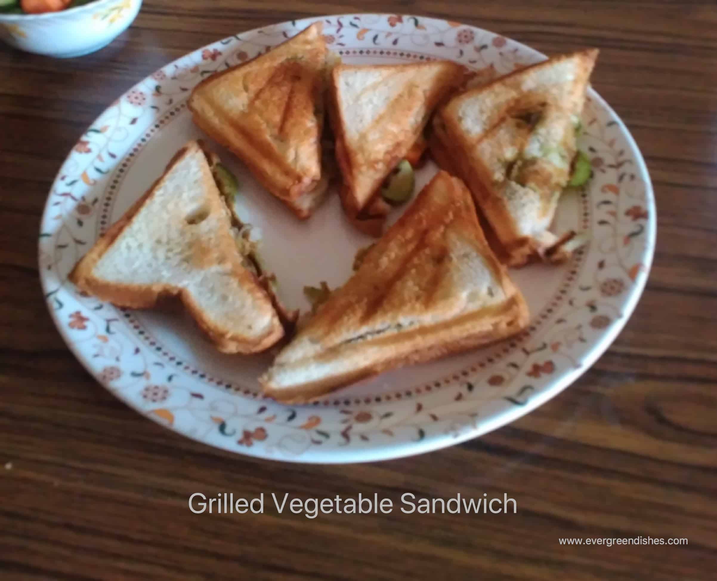 Grilled Vegetable Sandwich | easy breakfast recipe