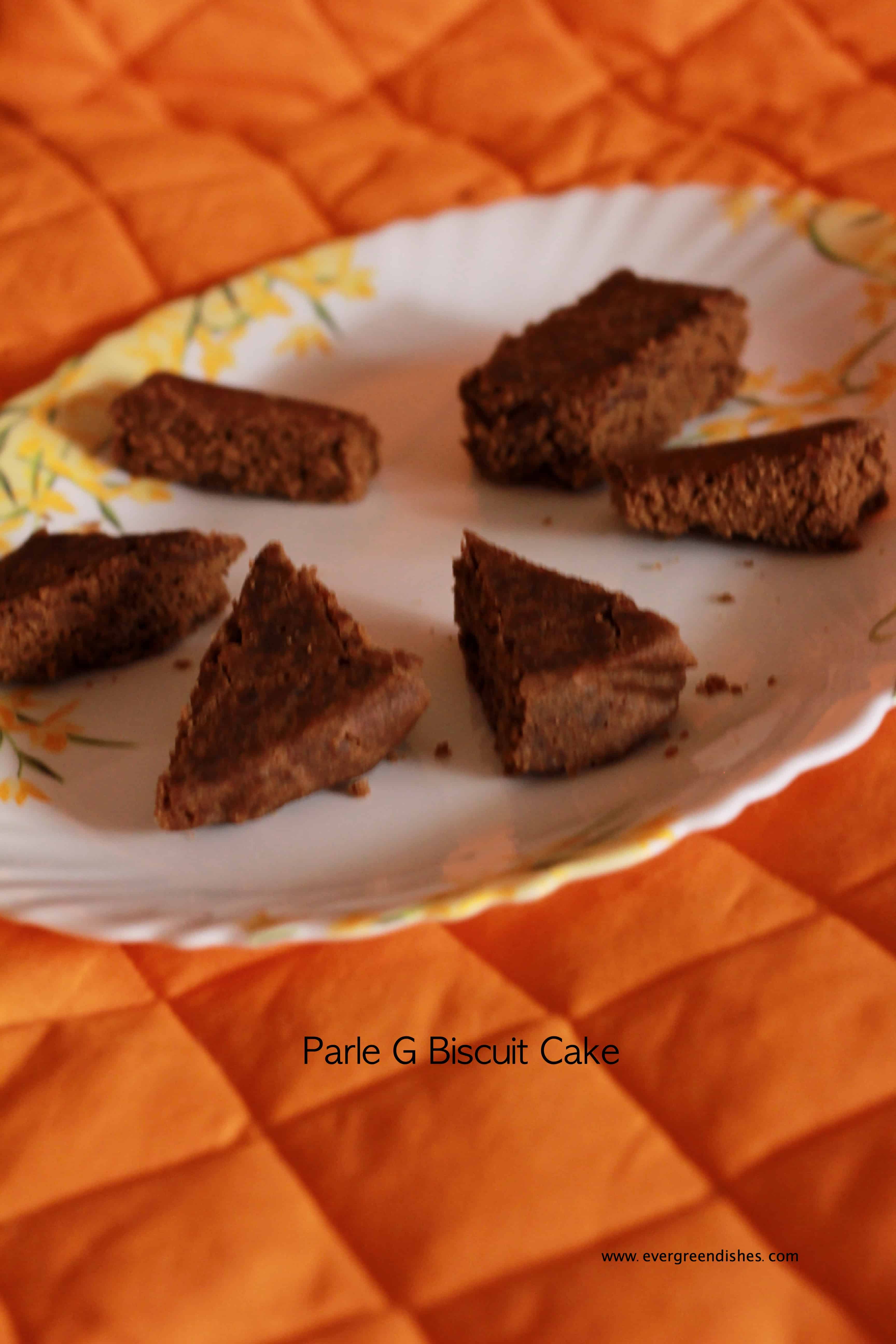 Biscuit cake recipe | Parle G Biscuit Cake