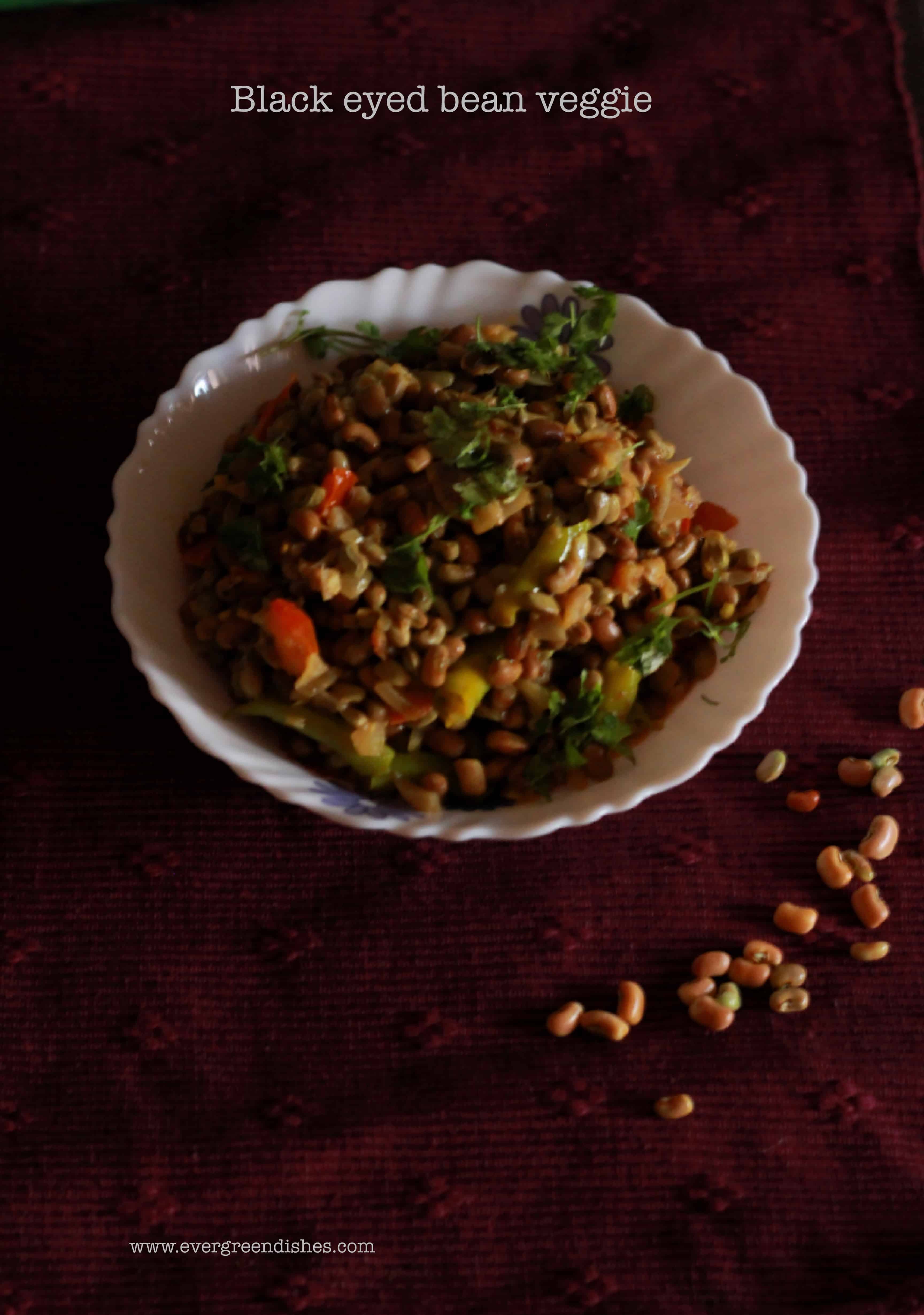 Black eyed bean veggie