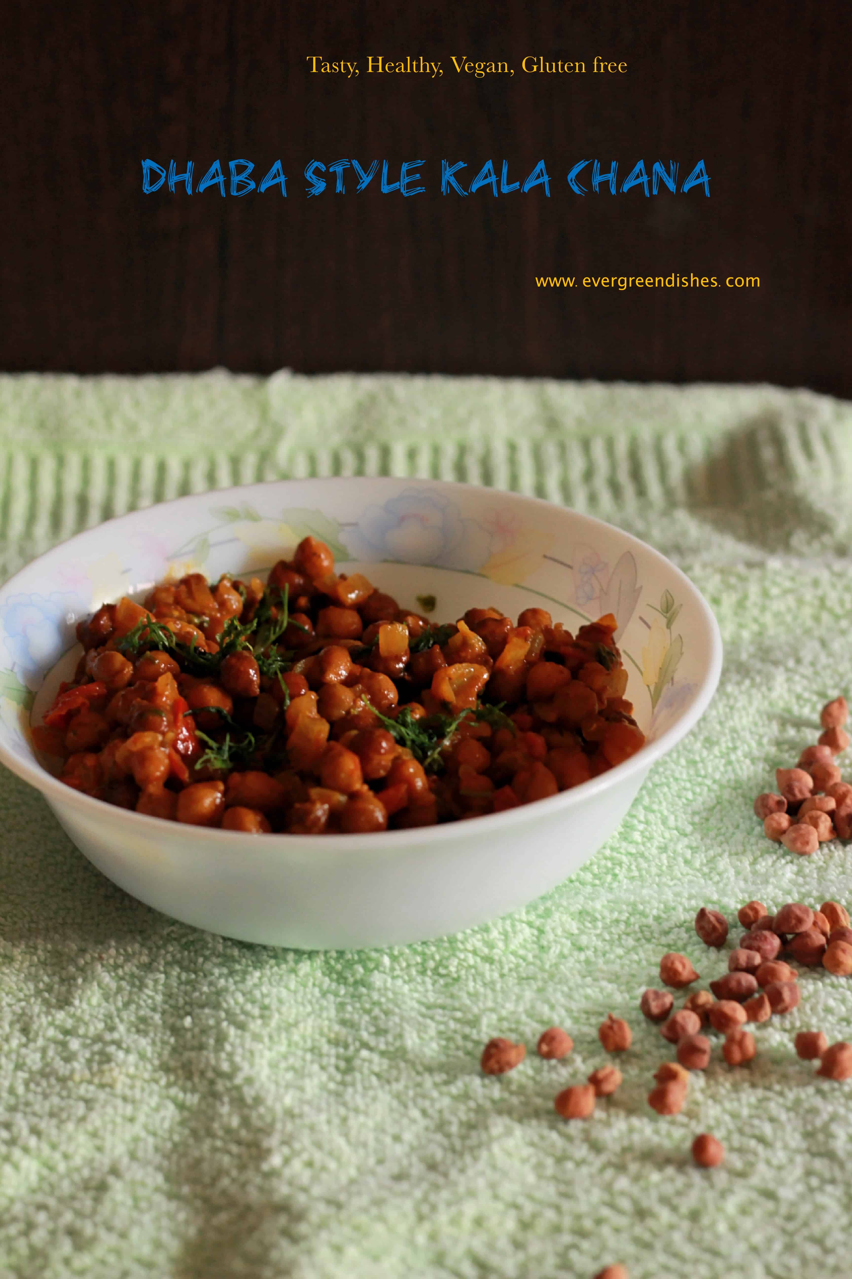 Dhaba style Kala Chana