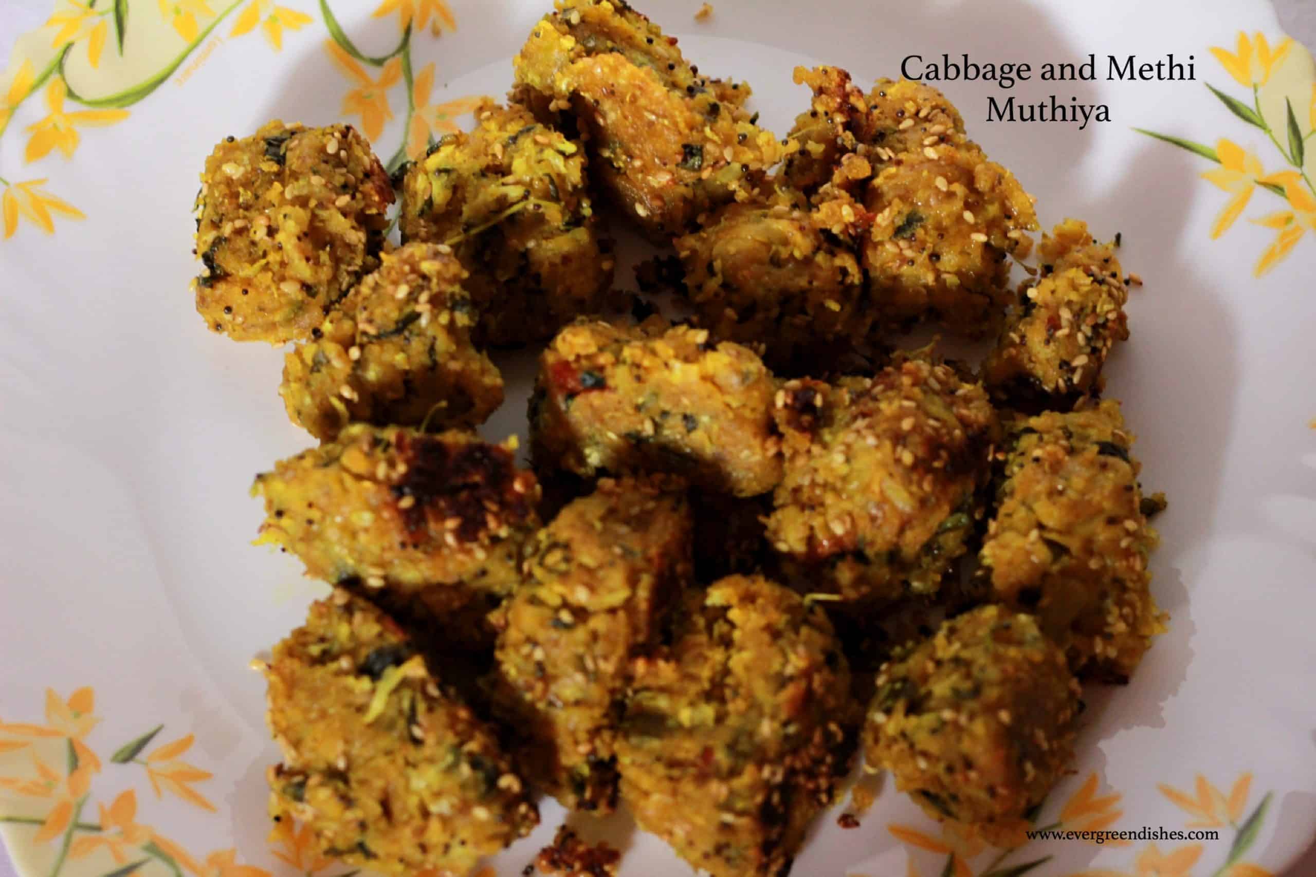 Cabbage and Methi Muthiya | Gujarati cuisine