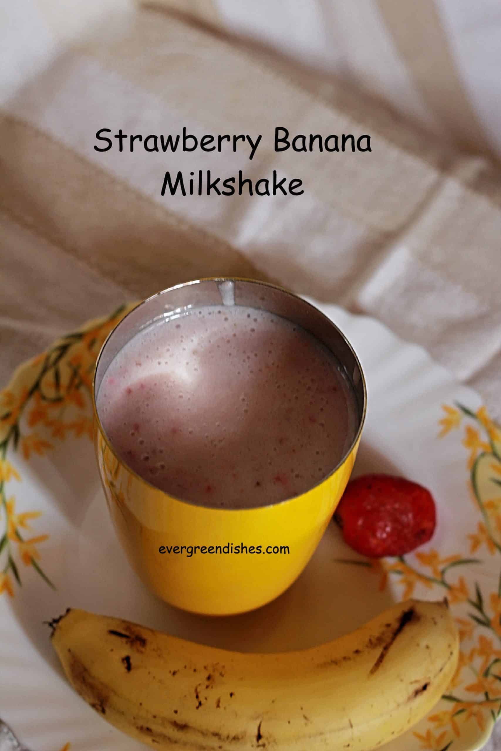 Strawberry Banana Milkshake