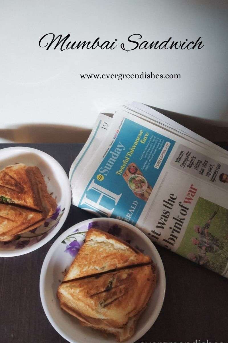 Mumbai Sandwich | Bombay Sandwich Recipe