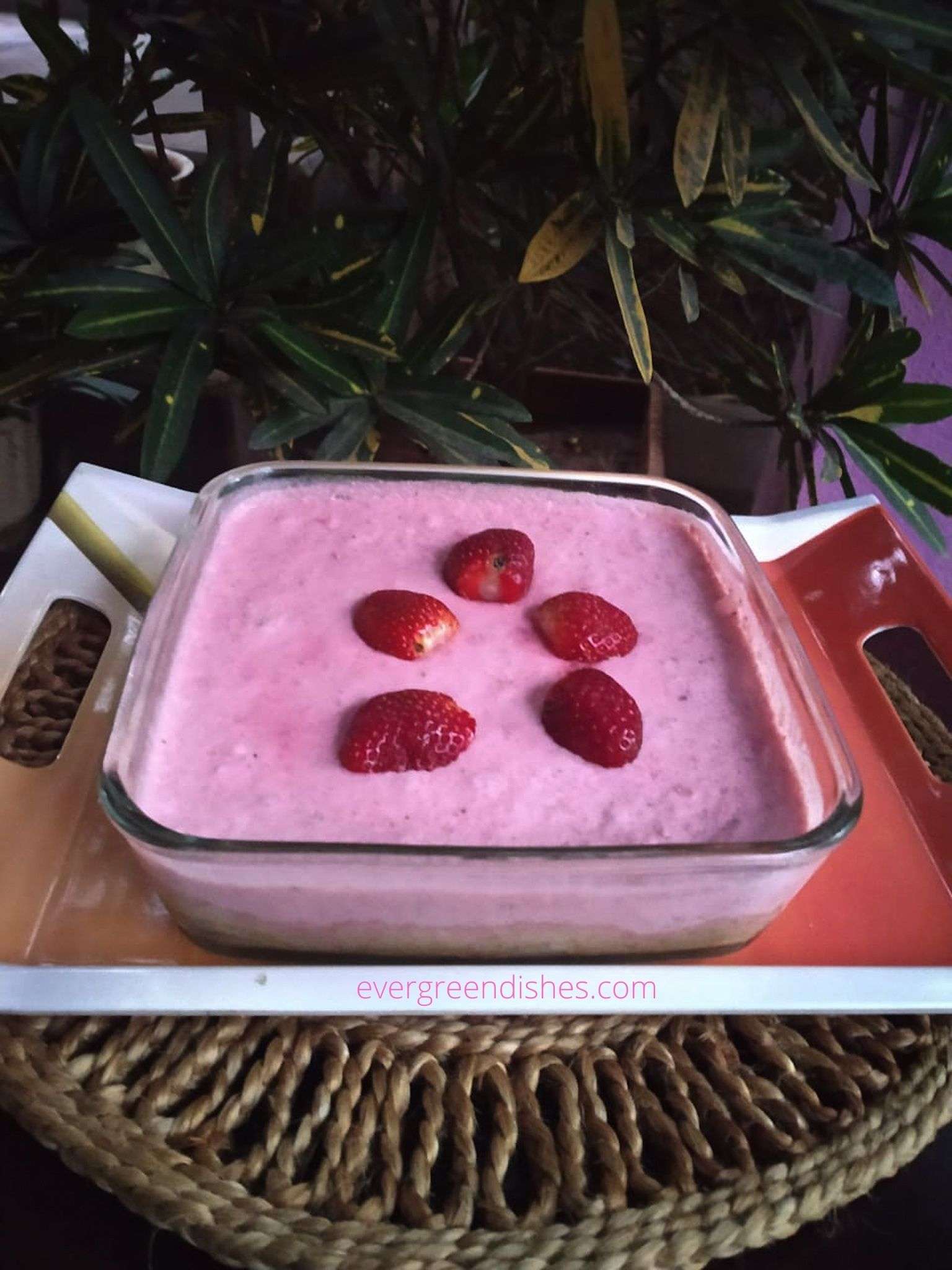 No Bake Strawberry Cheese Cake