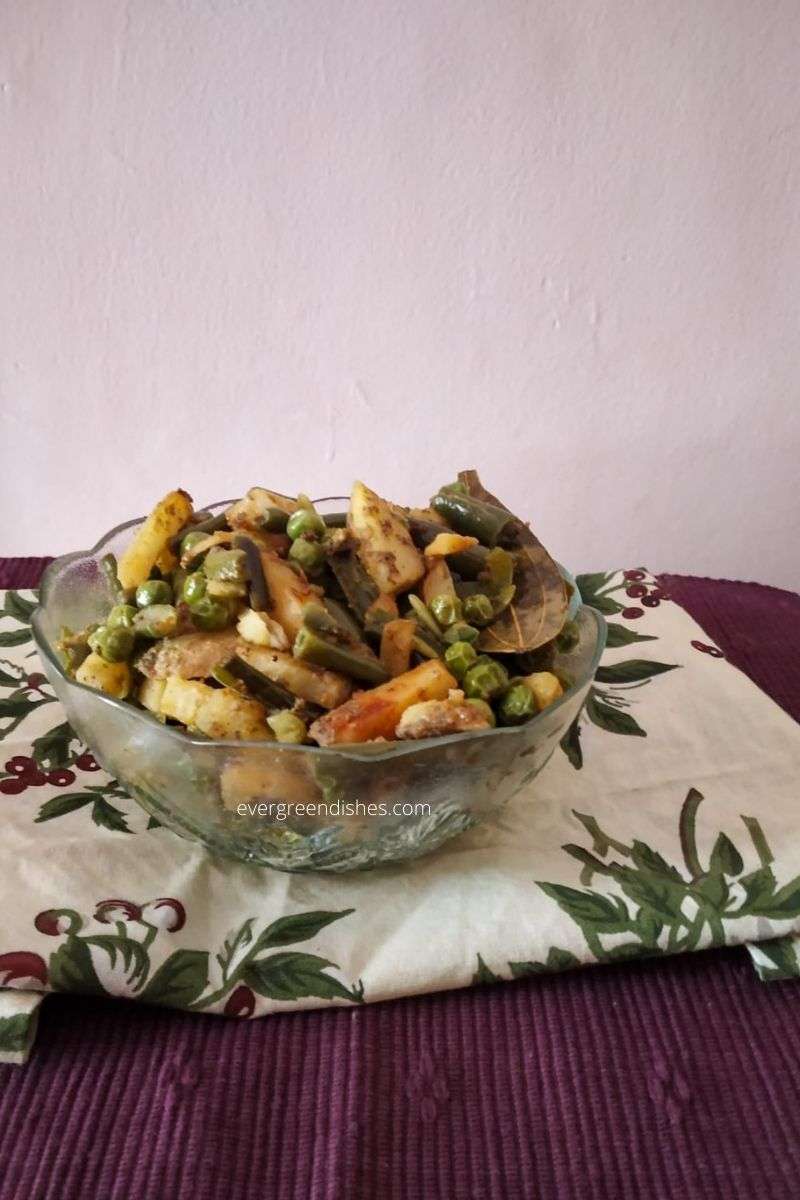 Bengali Mixed Vegetable Dry Sabzi