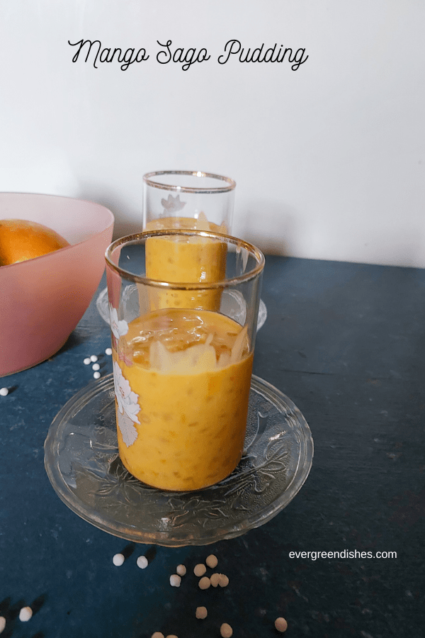 Mango Sago Pudding | Tropical dessert