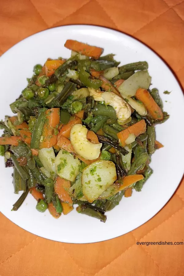 Tri-colour stir fry for Independence Day