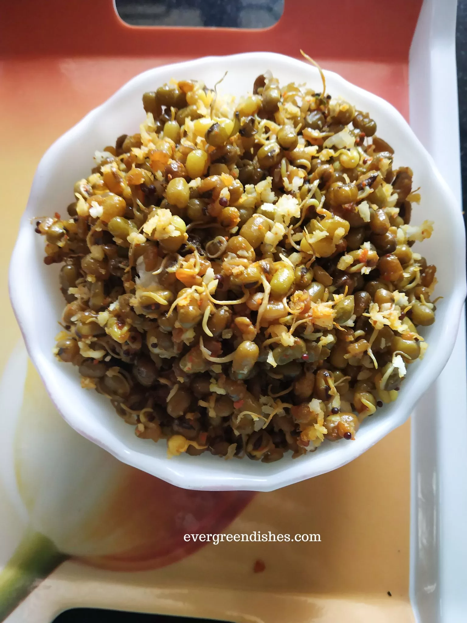 Sprouted Moong Methi Stir Fry