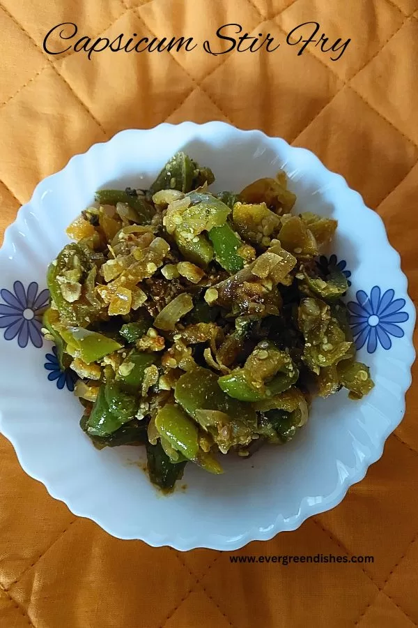Capsicum Stir Fry | Donna Menasinakayi Palya